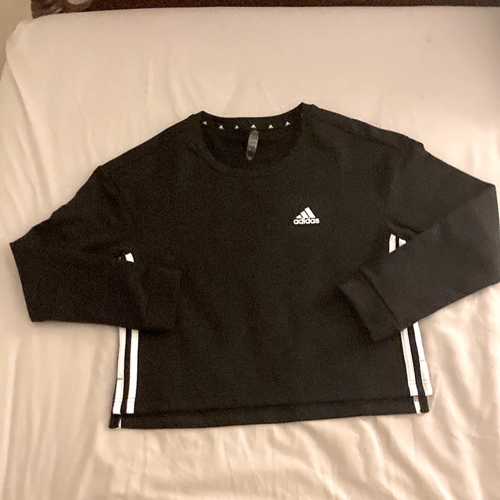 Adidas black crewneck size small